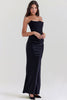 LIA MAXI CORSET DRESS - BLACK