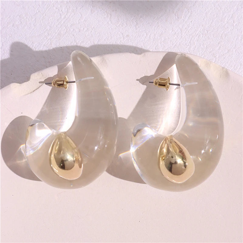 LULU CLEAR TEAR - EARINGS