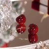 SWEET RED CHERRY EARINGS