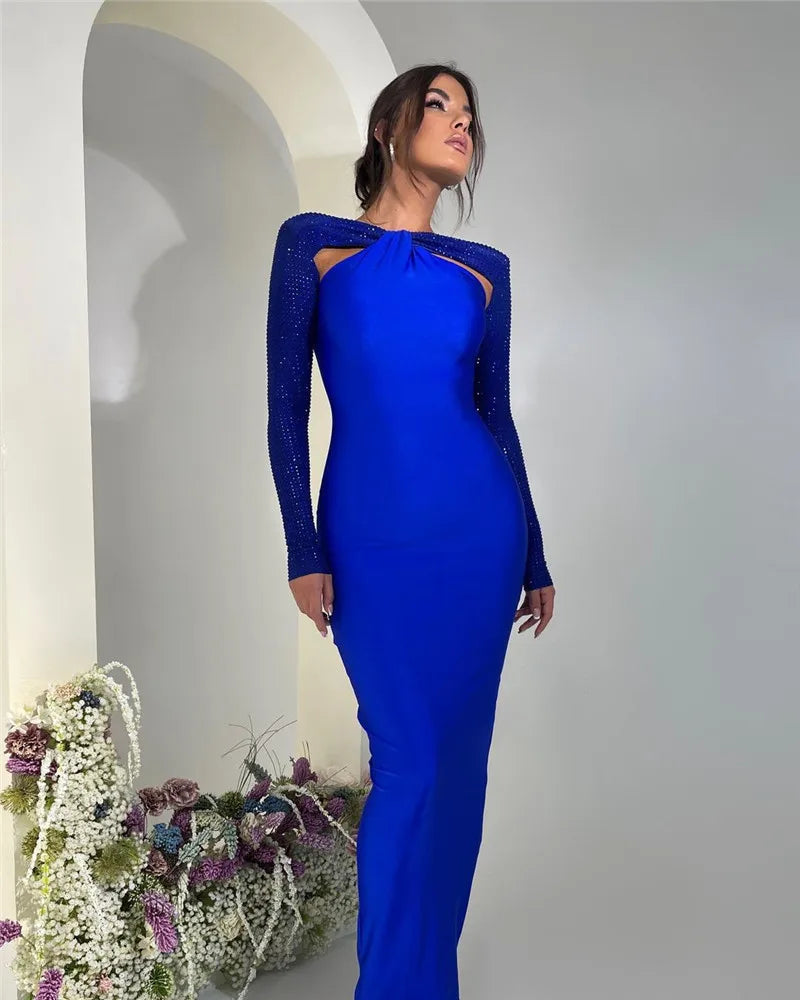 PORSHA MAXI DRESS - BLUE