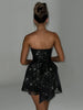 NORA  MINI DRESS - BLACK SPARKLE