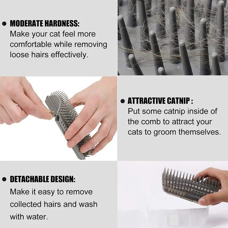 Massage Pet Brush Corner Scrape Hair Removal