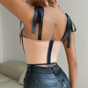 SILK CORSET CROP