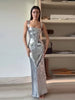 ADORIA MAXI DRESS - SILVER