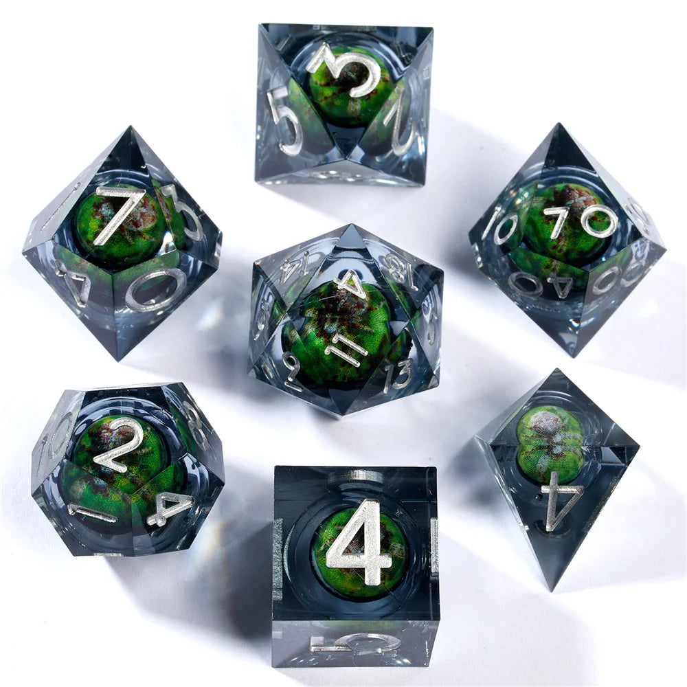 7-piece Eyeball Dice Set DND