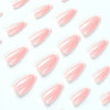 INSTANT HEART NAILS - 24PCS ALMOND WHITE