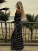 POLI MAXI DRESS - BLACK/WHITE