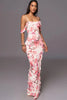 JOVANA MAXI FLORAL DRESS - PINK