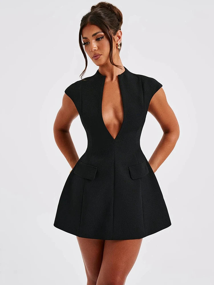 BRIT MINI DRESS - BLACK