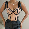 SILK CORSET CROP