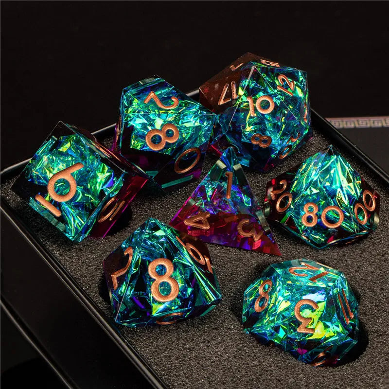 AURORA DND Sharp Edge Dice Set