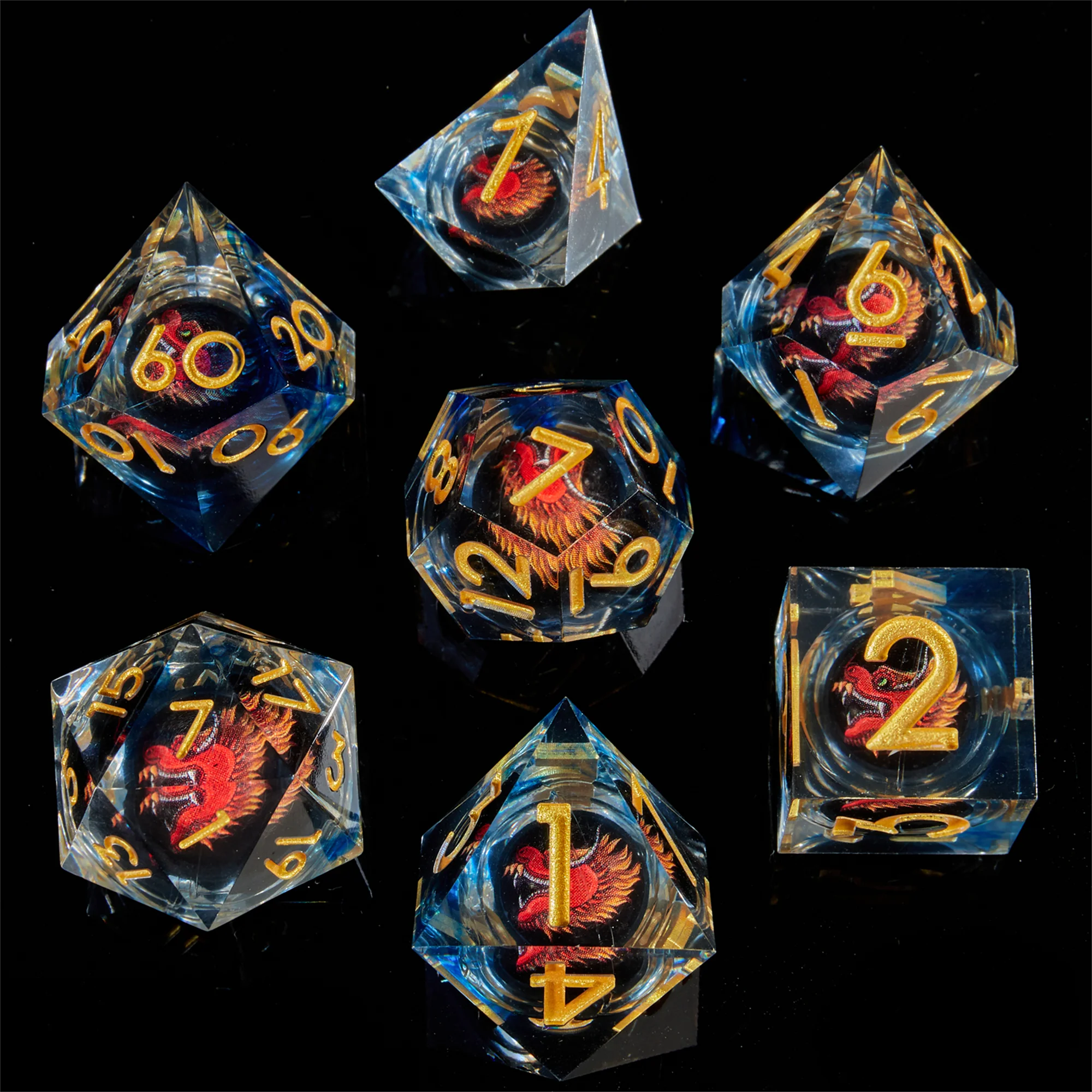 7-piece Eyeball Dice Set DND