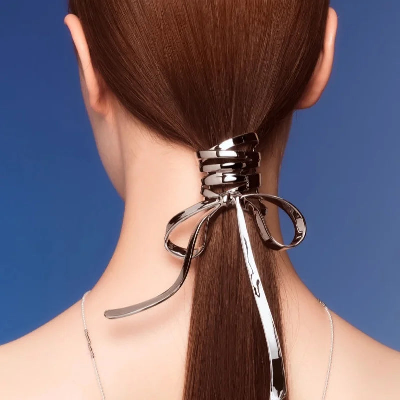 ZO METAL BOW HAIR RIBBON