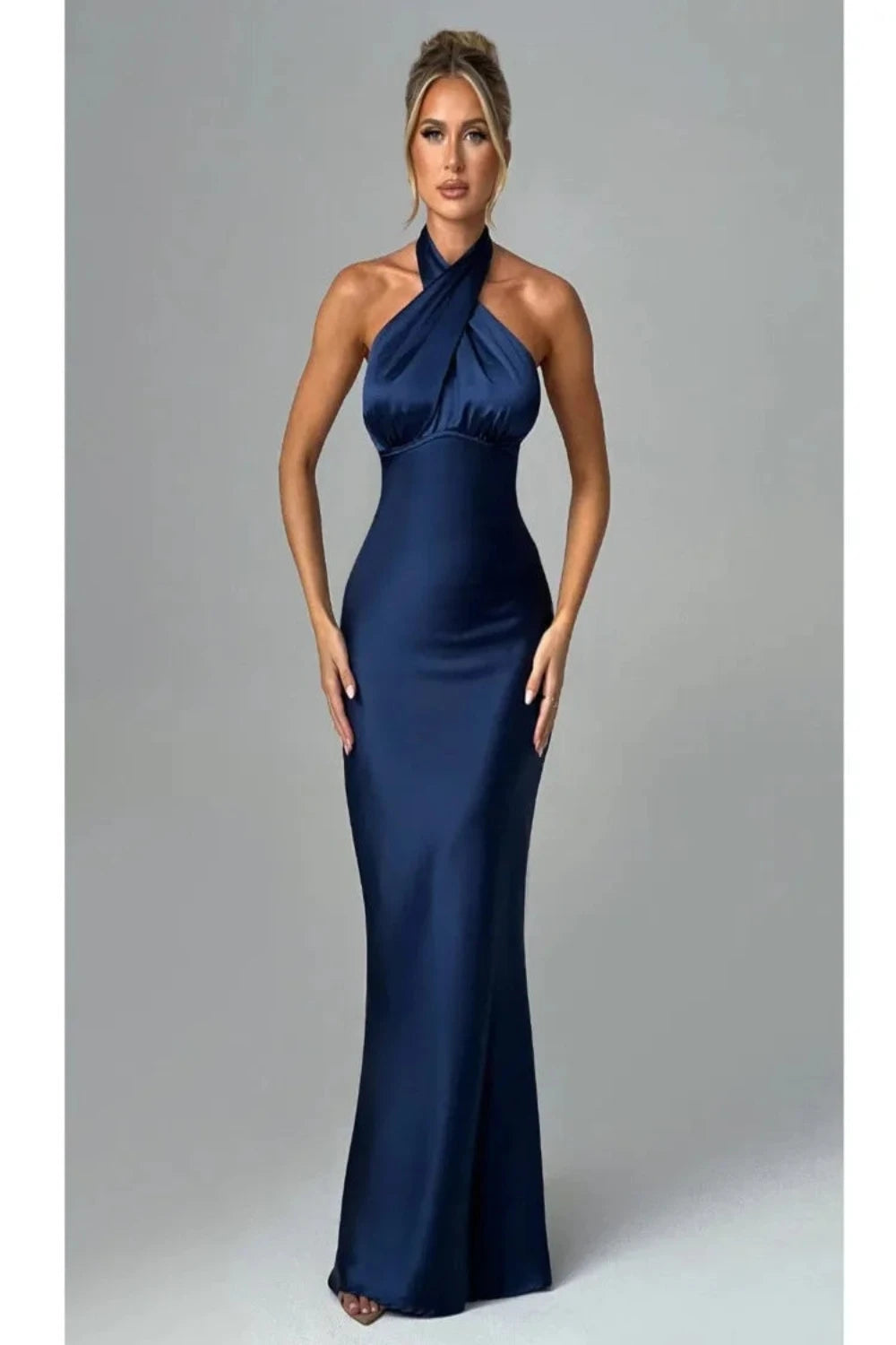 STEPH MAXI DRESS - NAVY BLUE