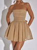 NORA  MINI DRESS - GOLD SPARKLE