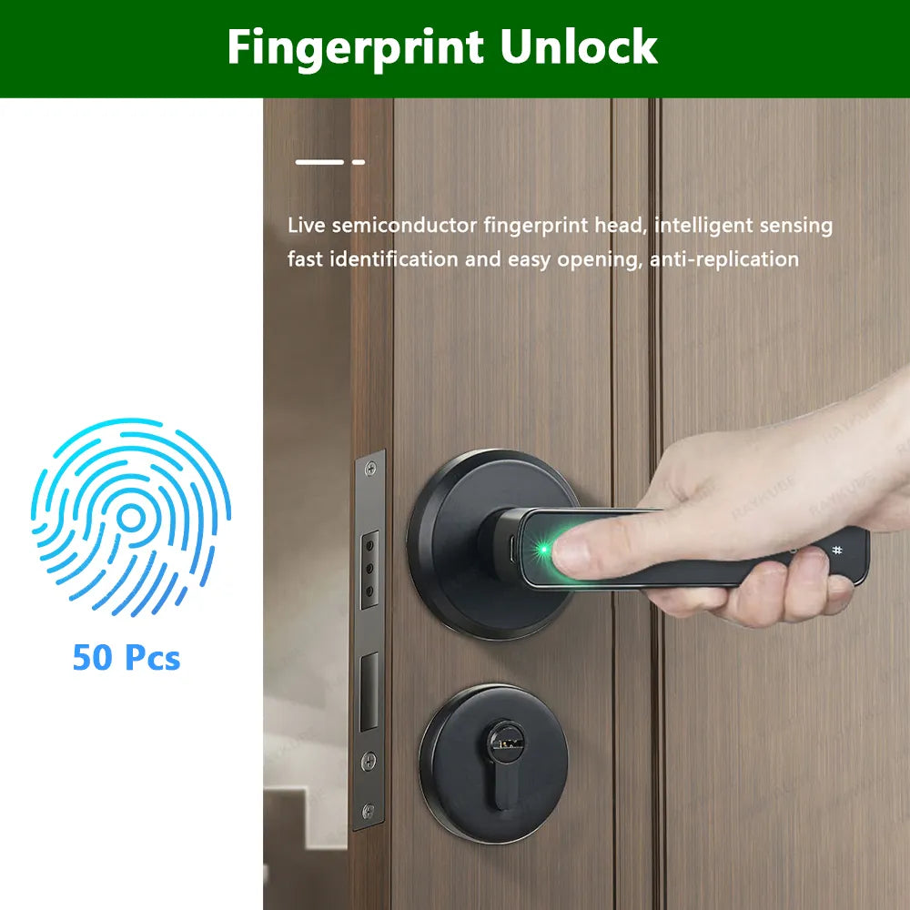 FINGER PRINT LOCK- SILVER