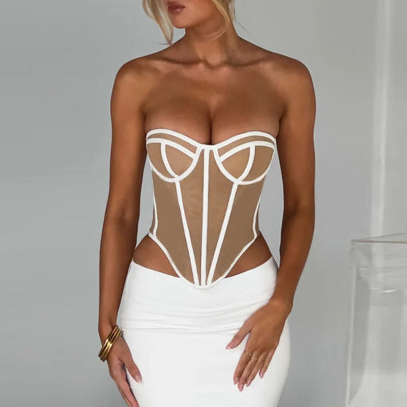 LAURA CORSET - IVORY/NUDE