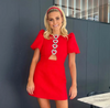 ALORA RED MINI DRESS