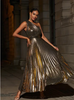 DEFNI MAXI DRESS - GOLD