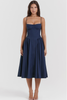 AMOUR FRENCH CORSET SUNDRESS  - NAVY