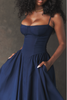 AMOUR FRENCH CORSET SUNDRESS  - NAVY