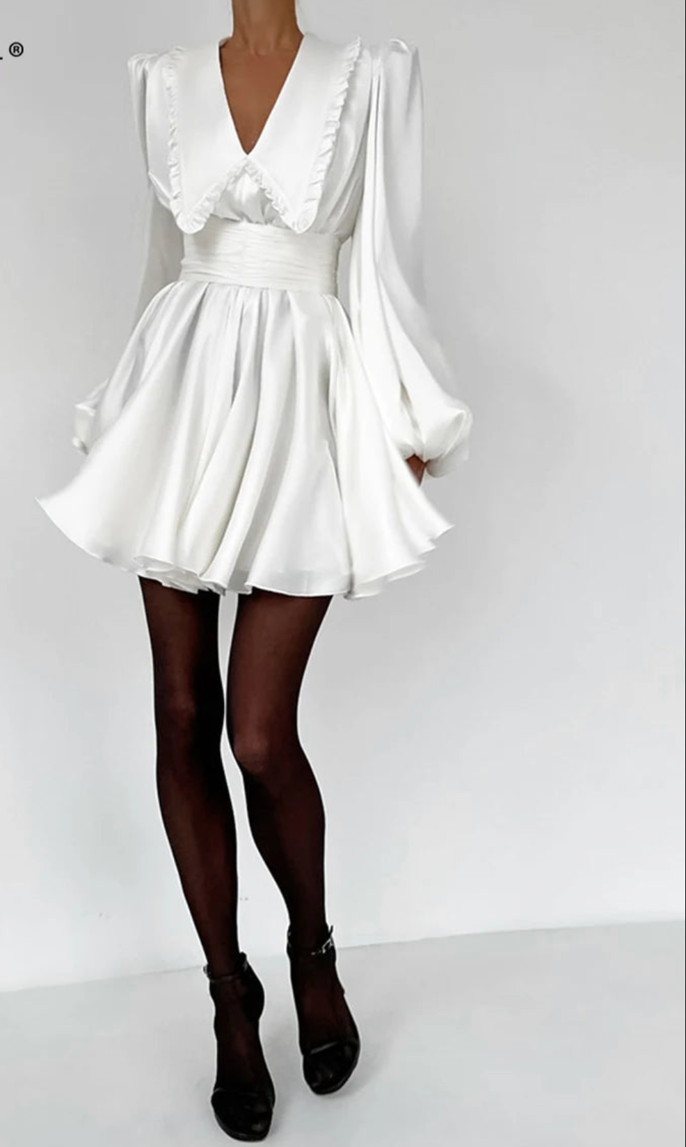 BLOUT ELEGANT DRESS - WHITE