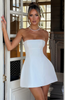 AISHA MINI DRESS - WHITE