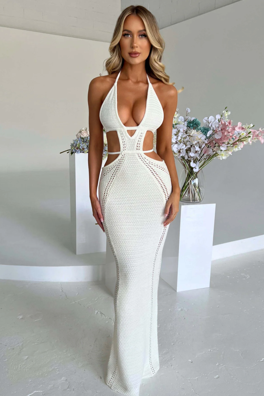 ALABAMA MAXI DRESS - WHITE