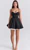 AUSTEN LACE MINI DRESS - BLACK