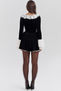 AURELIA BLACK VELVET LACE MINI DRESS