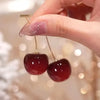 SWEET RED CHERRY EARINGS