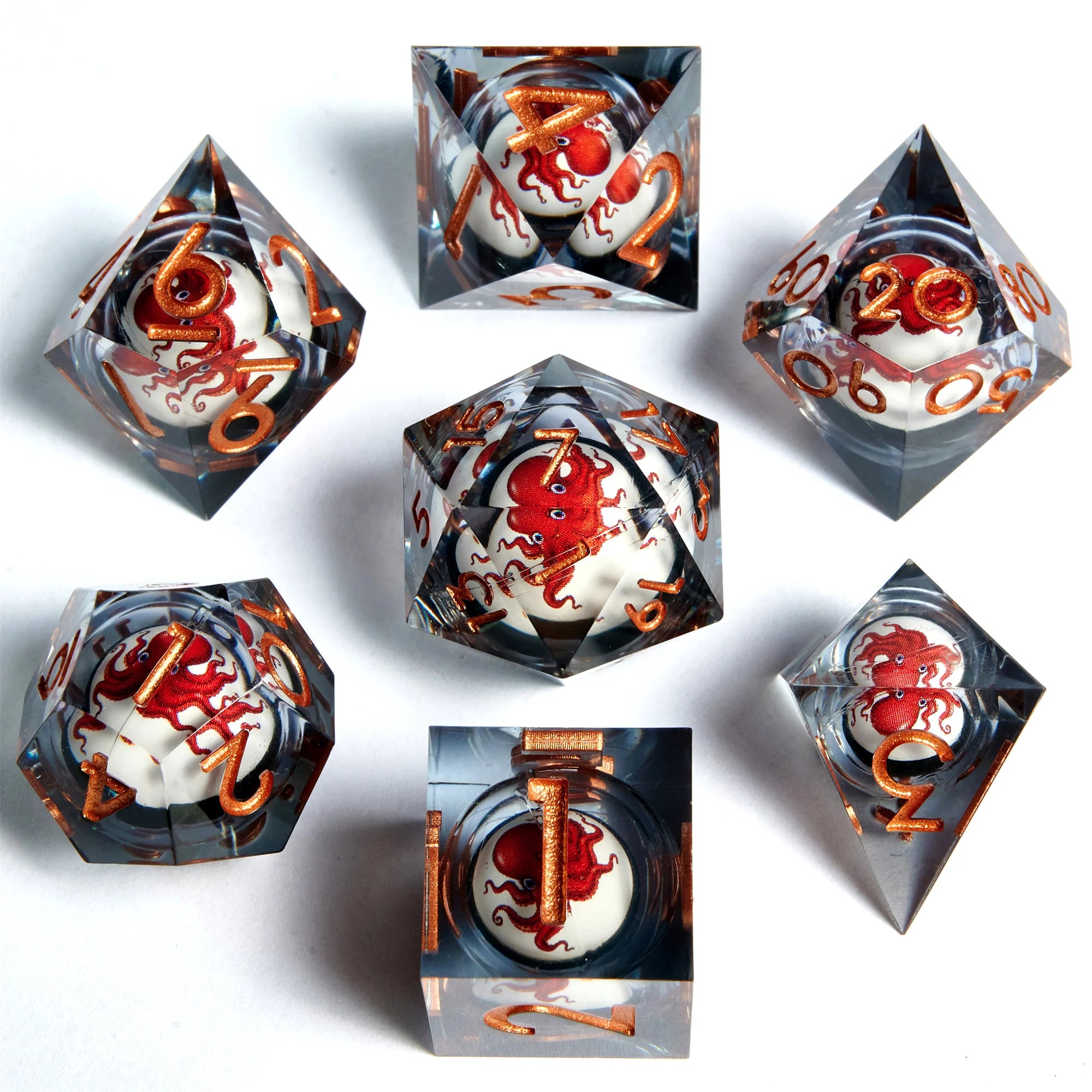 7-piece Eyeball Dice Set DND