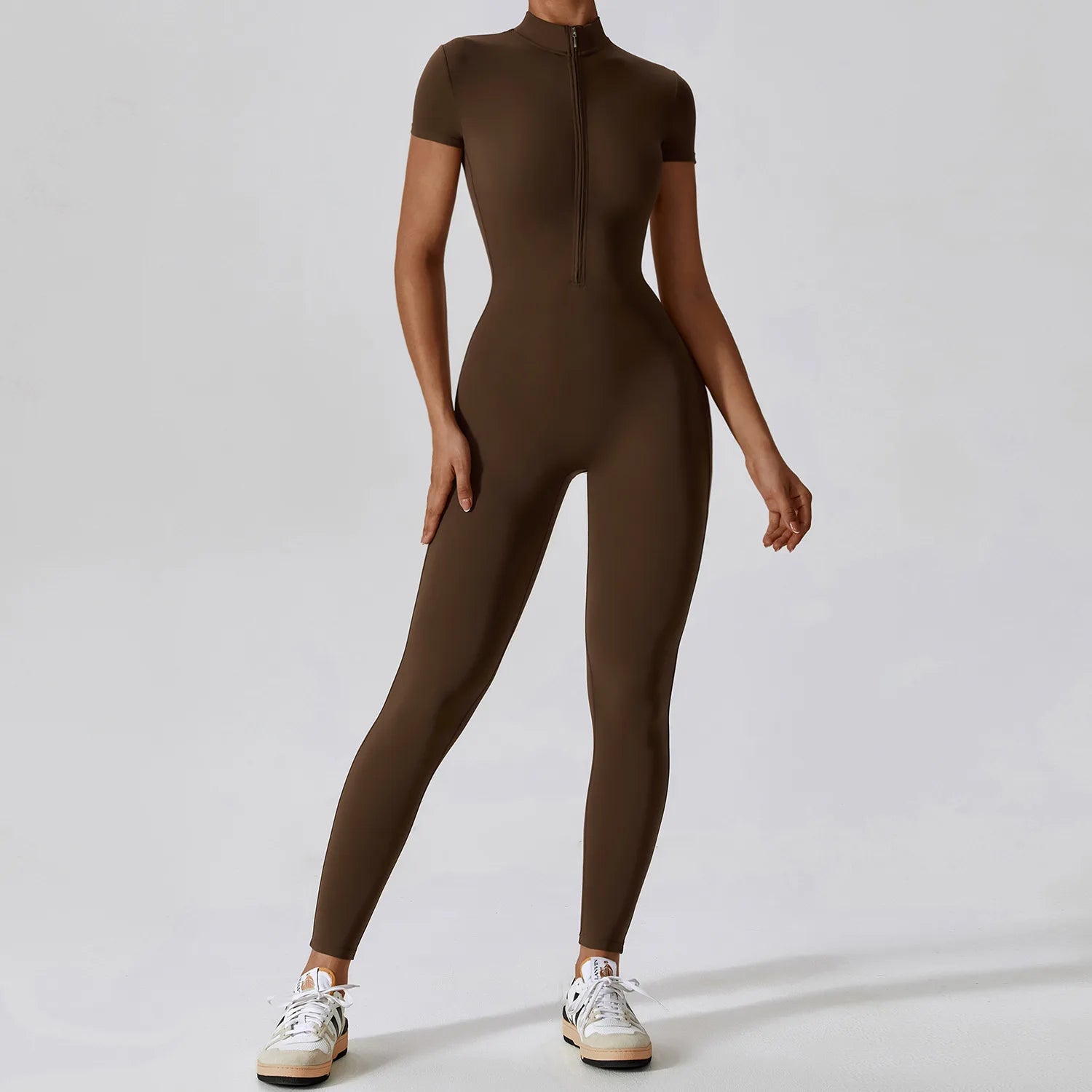 SOY ONE-PIECE SUIT ZIPPER SHORT