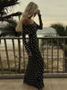 POLI MAXI DRESS - BLACK/WHITE