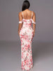 JOVANA MAXI FLORAL DRESS - PINK