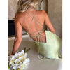 Sexy Slip Backless Satine Silky Long Maxi Dress Women Elegant Summer Girls Silk Dress