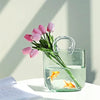 Glass Basket Vase